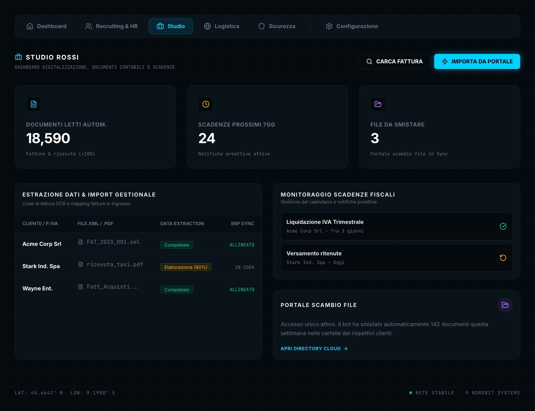 Ufficio moderno di uno studio professionale