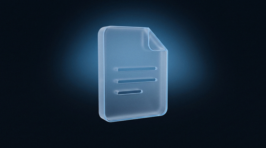 Icona 3D di un documento per il preventivo da verificare