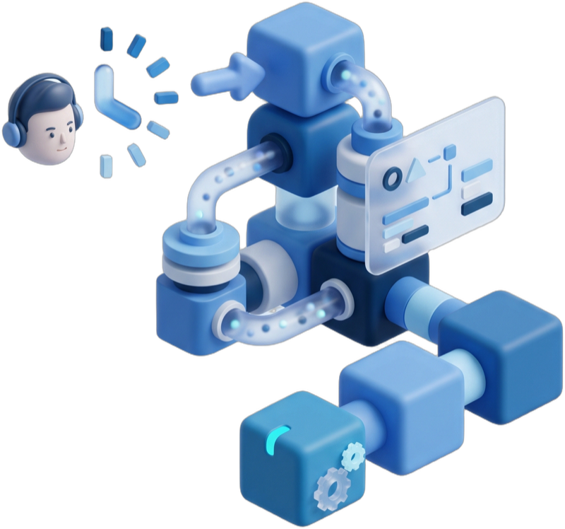 Illustrazione del metodo di lavoro di Nordbit, dal processo manuale all’automazione