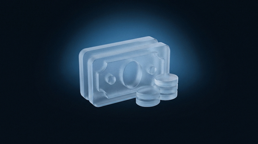 Icona 3D di banconote per la parcellazione e i solleciti automatici