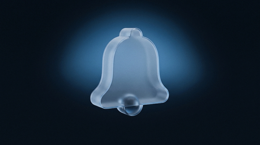 Icona 3D di una campana per rispettare le scadenze dello studio